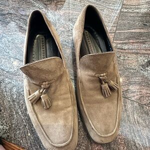 Men's Suede Tassel Loafers - Brown rosetti
